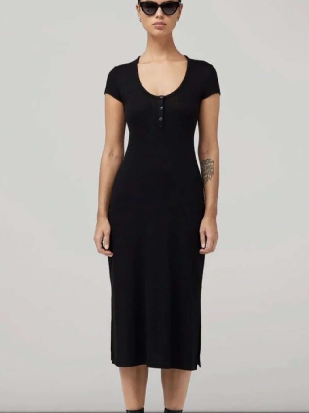 Rag & Bone The Knit Rib Midi T-Dress